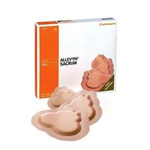 Allevyn Life Foam Sacrum Dressing: 10 Count, Small, 17.2 cm x 17.5 cm, 12.4  cm x 8.5 cm (Pad)