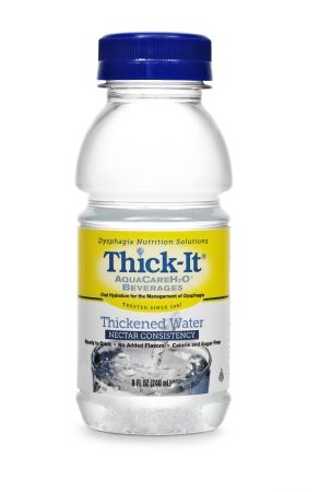 Kent Precision Foods Thick-It AquacareH2O Thickened Water: 24 Count, Nectar (Consistency), 8 oz, Bottle, Unflavored
