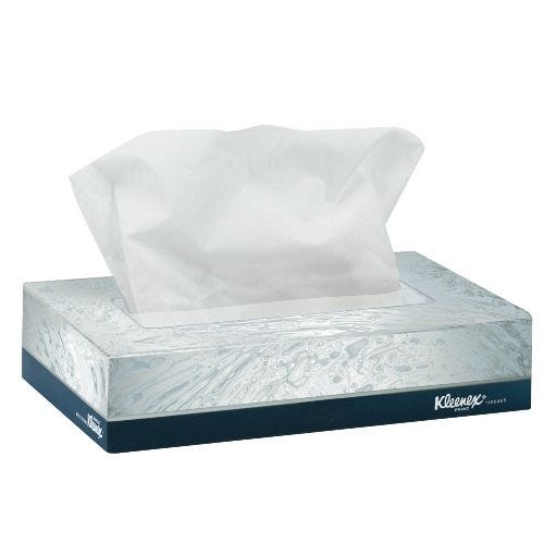 Facial Tissue Junior Kleenex White 8.4 X 5.5 Inch Case of 3200