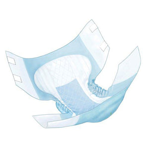 Kendall 66033 Wings Adult Quilted Brief Medium 32" - 44", heavy absorbency, unisex, white, disposable. Case of 96.