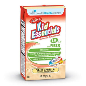 Nestle Boost Kid Essentials 1.5 Cal with Fiber 8 oz: Vanilla, 27 Count