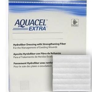 ConvaTec AQUACEL Extra Hydrofiber Wound Dressing: 4" X 5", 10 Count White ConvaTec AQUACEL Extra Hydrofiber Wound Dressing: 4" X 5", 10 Count White