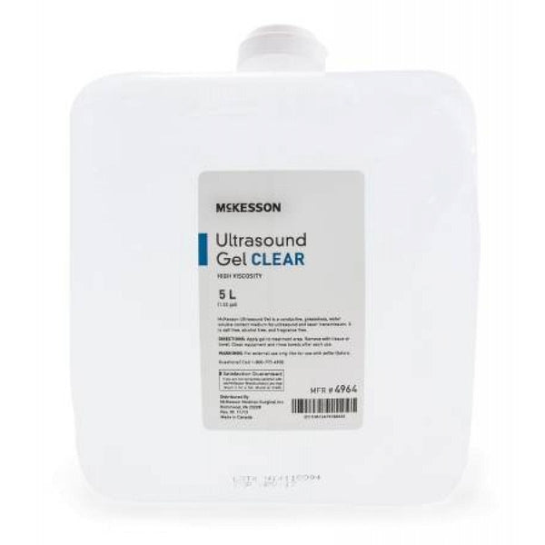 McKesson Ultrasound Gel Ultrasound and Laser Transmission 5 Liter Cubitainer, 1 Count