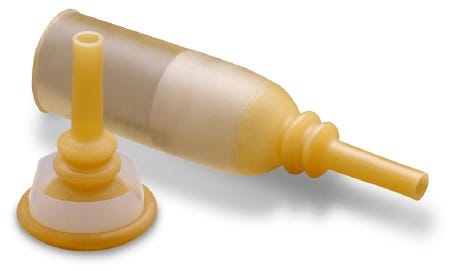 Extended Male External Catheter Self-Adhesive Seal Acrylic Intermediate 31 to 35 mm Box of 30