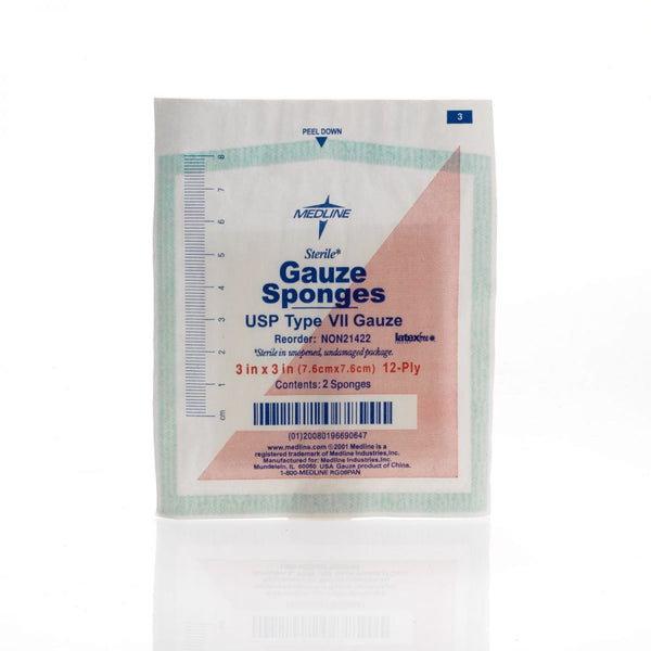 Woven Sterile Gauze Sponges, 3