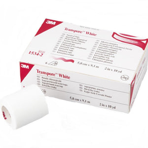 Transpore 1534-2 White Surgical Tape, Case of 60