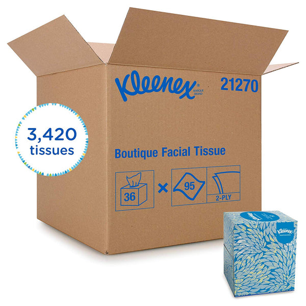 Kleenex 21270 Facial Tissues, Case of 36
