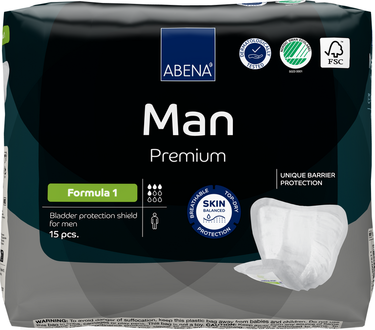 Abena Man Premium Bladder Protection Shield, Formula 1 46341554
