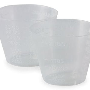McKesson Graduated Medicine Cup 1 oz. Translucent Plastic Disposable Box of 100