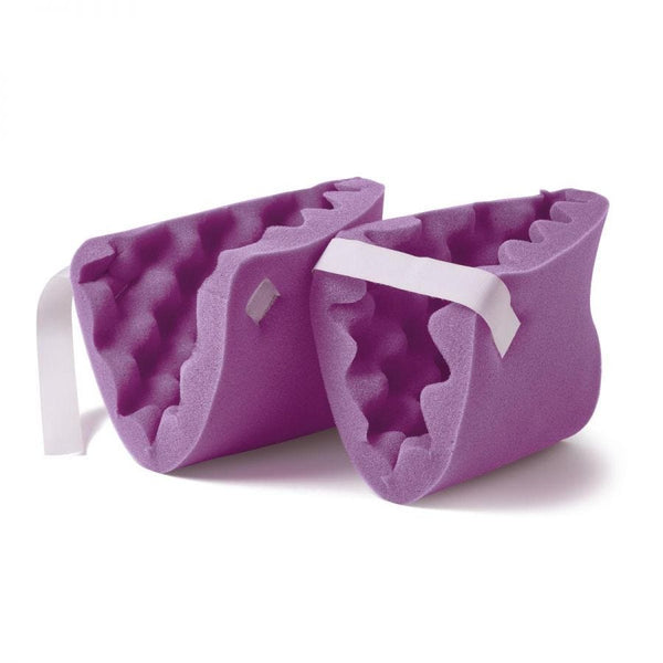 Medline Convoluted Foam Heel Protectors: Purple, 2 Count