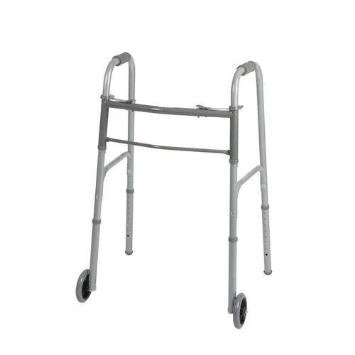 Medline Two-Button Folding Walkers with 5