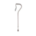 Drive Walking Cane with Offset Handle, Silver