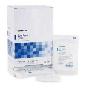 Eye Pad McKesson 164281 Cotton Filler / Spun Blown Polypropylene NonWoven. Box of 50