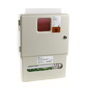 Mckesson Prevent Sharps Wall Cabinet with Glove Box: 1 Count, Neutral, 15" H x 12.25" W x 4.75" D, 1-Box