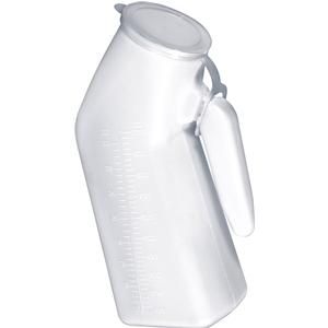 Drive Medical Male White Urinal with Cap 18299894