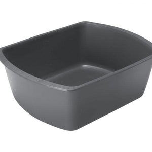 Rectangular Plastic Washbasins, Graphite, 8 qt, Case of 50 38337681