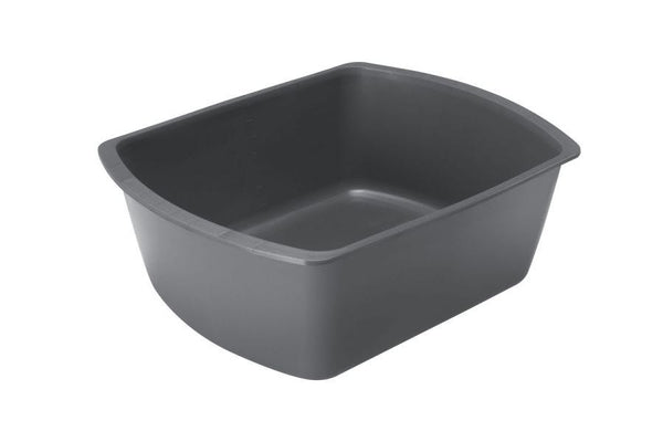 Rectangular Plastic Washbasins, Graphite, 8 qt, Case of 50 38337681