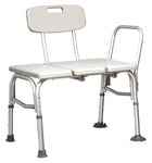 Lumex Bath Transfer Bench Maxi-Drain 22.25 Inch 350 lbs. Side Arm, 1 Count