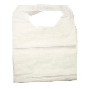 Dynarex Adult Lap Bibs with Tie-On, 16" x 33", 1-Ply, Tissue/Poly Construction, Case of 300 52127896