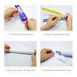 RightCare Protective Full Face Shield, Reusable with Anti-Fog Coating and Elastic Head Strap