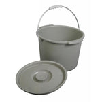 Commode Bucket With Lid & Handle,6 Pack