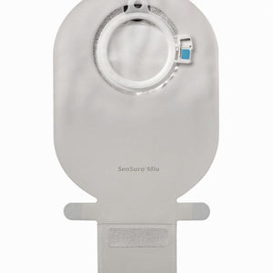 SenSura Mio Click Drainable Two-Piece Ostomy Pouch Maxi Box of 10, Transparent