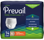 Prevail Unisex Daily Absorbent Underwear, Pull On with Tear Away Seams 94259934 68153595