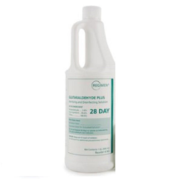 REGIMEN Glutaraldehyde High Level Disinfectant Activation Required Liquid 32 oz. Bottle, 1 Count