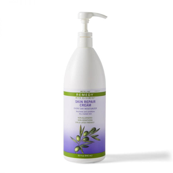 Medline Remedy Olivamine Skin Repair Cream: Off White, 32 OZ, 1 Count
