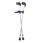 Medline Guardian Aluminum Adult Forearm Crutches, Fits Users 5'-6'2