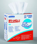 WypAll X60 Task Wipe Light Duty White NonSterile Cellulose / Polypropylene 9-1/10 X 16-4/5 Inch Reusable Case of 1260