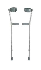 Drive Medical Steel Forearm Crutches 1 Pair per Box, 1 Box