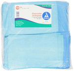 Chux Underpad Disposable Fluff/Polymer Heavy Absorbency: 100 Count, Blue, 17