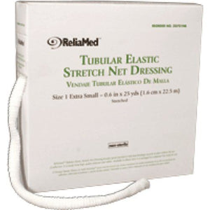 ReliaMed® Non-Sterile Latex Tubular Elastic Stretch Net Dressing for Finger, Toe and Wrist, XS 5-3/8" x 25 yds, 8 Pack 73687670