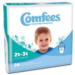 Comfees Toddler Training Pants Pull On 2T - 3T Disposable Moderate Absorbency, Case of 156