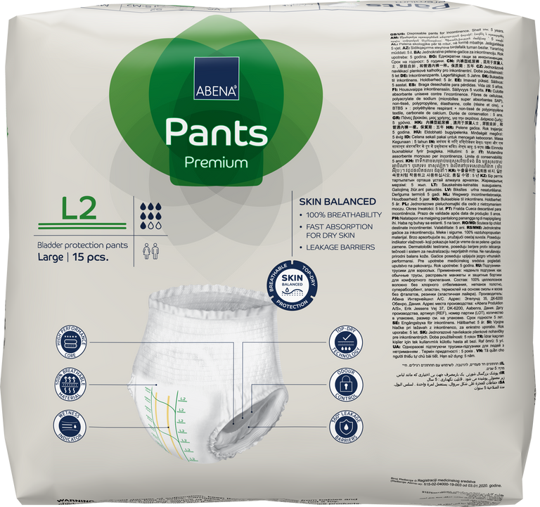 Abena Premium Pants Incontinence Brief 51042118