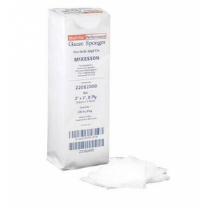 McKesson 22082000 Cotton Gauze Sponge, Pack of 200