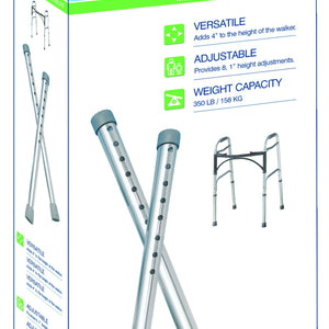 Drive 10108 Walker Extension Legs. 1 pair