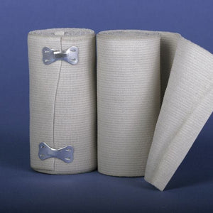 Medline Sure-Wrap Non-Sterile Elastic Bandages White 6 Inch x 5 Yard - 1 Each