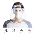 RightCare Protective Full Face Shield, Reusable with Anti-Fog Coating and Elastic Head Strap