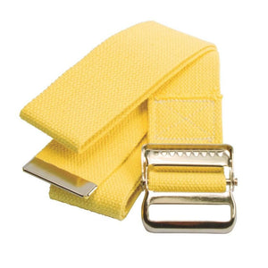Washable Cotton Gait Belts, 54", Yellow, 1 Count 44038020