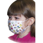 Aspen Surgical Kids Procedure Mask, Pleated Earloops, Happy Face Print 35647489