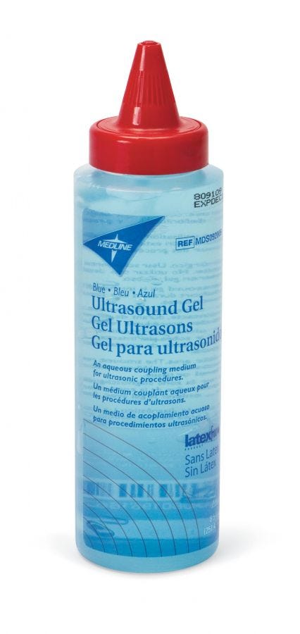 Medline Ultrasound Gel: Blue, 8.5 OZ, 1 Count