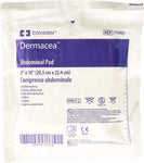 Dermacea Abdominal Pad, Nonwoven Fluff, 8 X 10 Inch Rectangle, Sterile, Pack of 18 94766324