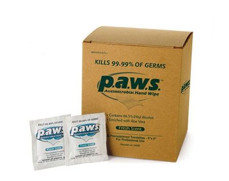 Safetec of America Paws Sanitizing Skin Wipe: 100 Count, 5