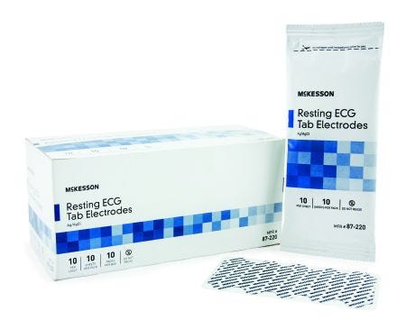 Mckesson Resting ECG Tab Electrode: 1000 Count, 1