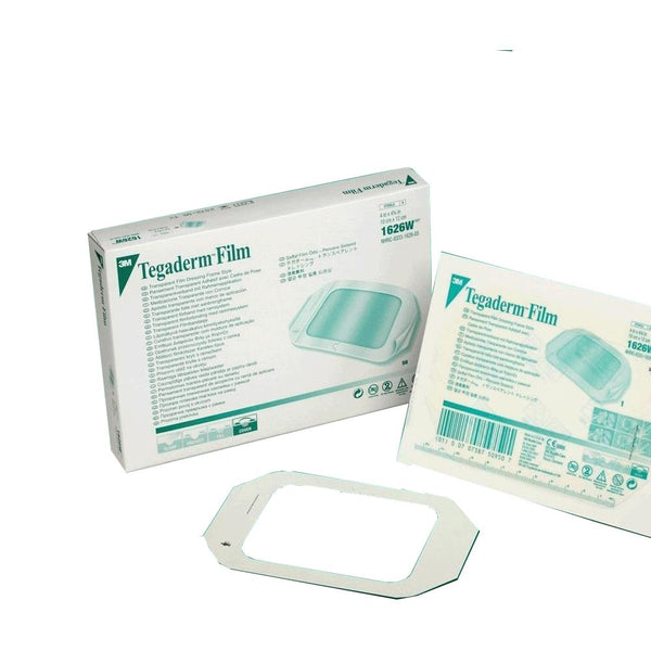 Tegaderm 1626W Transparent Film Dressing Rectangle 4 X 4-3/4 Inch Frame Style Delivery With Label Sterile. Case of 200