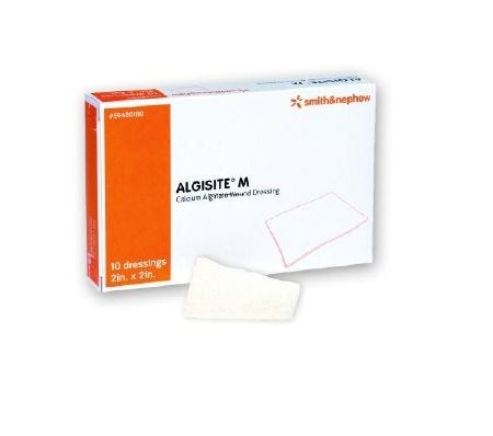calcium alginate dressing AlgiSite 59480100 Calcium Alginate Dressing. Box of 10