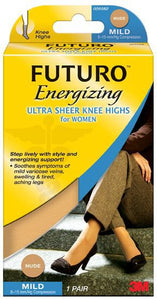 Futuro 71015NEN Ultra Sheer Knee Highs for Women, 1 Pair