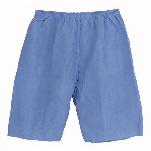 Medline Disposable Exam Shorts Blue X-Large -Case of 30